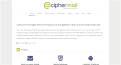 Desktop Screenshot of ciphermail.com